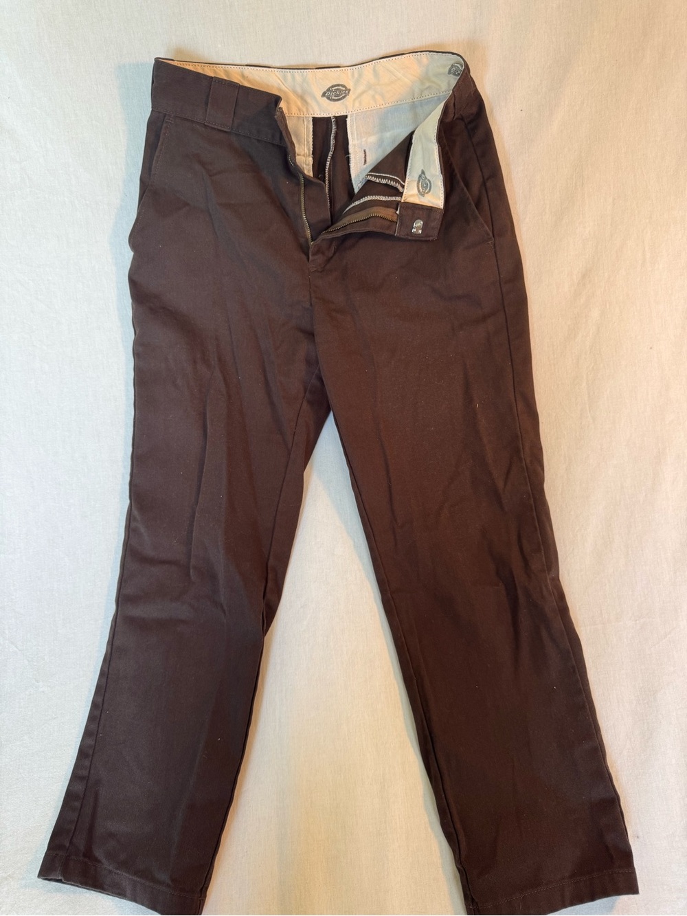 Dickies Straight-Leg Pants in Dark Brown